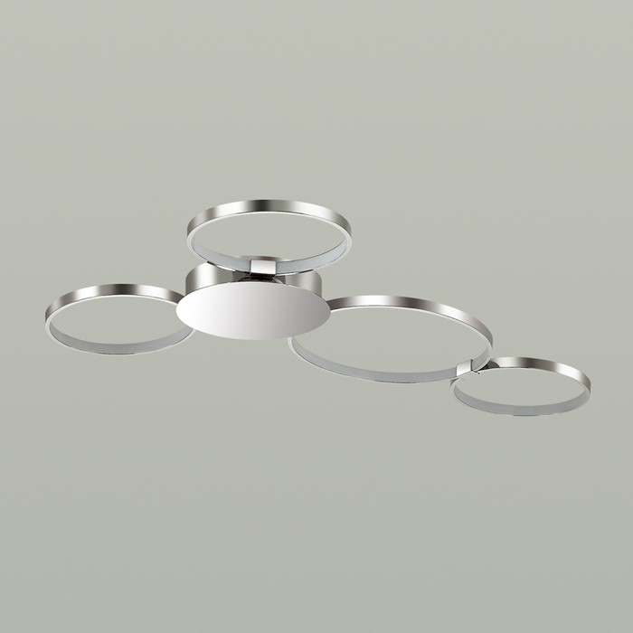 Люстра OLIMPO 1x36Вт LED 4000K  хром, белый 95,5x65,5x5см