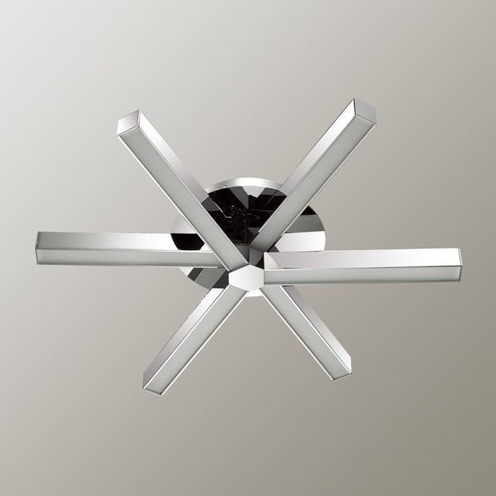 Люстра VEIRA 1x35Вт LED 4000K  хром, белый 53x53x10см