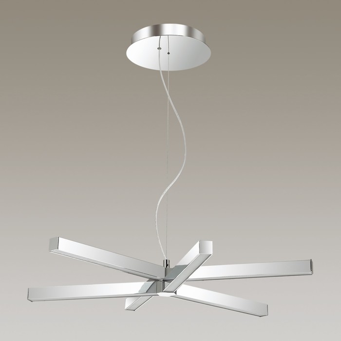 Светильник VEIRA 1x49Вт LED 4000K  хром, белый 73x73x120см