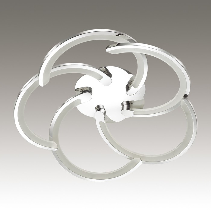 Люстра NEBBI 1x100Вт LED 3000K хром, белый 65x65x12см