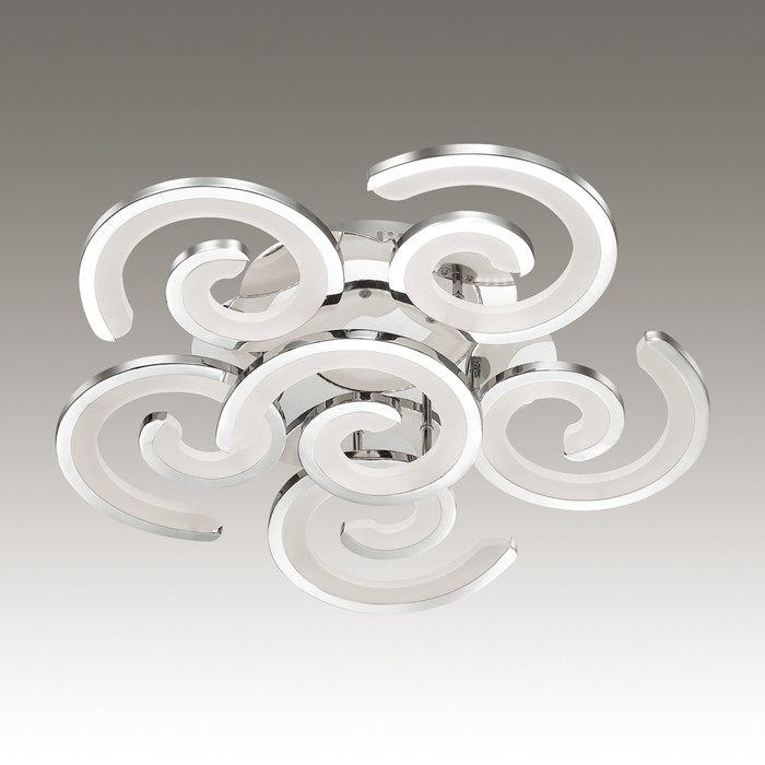 Люстра OLAND 1x114Вт LED 4000K  хром, белый 67x67x12см