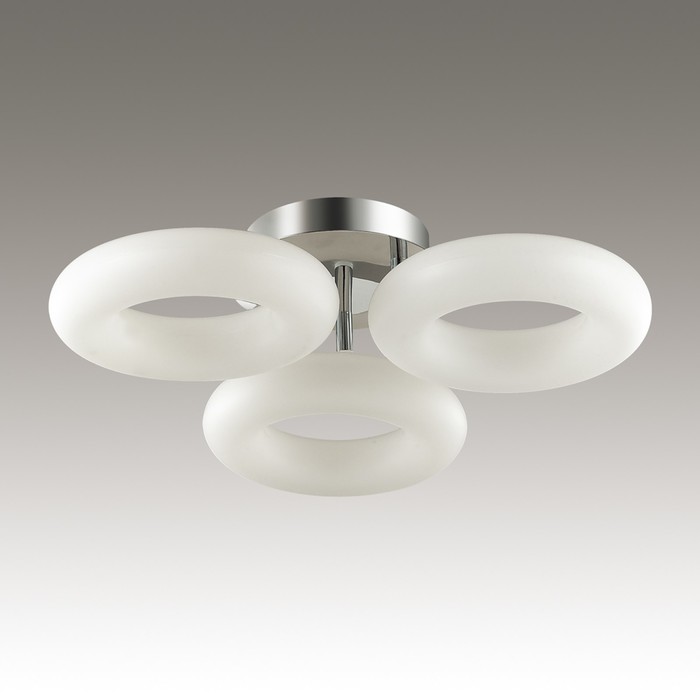 Люстра REGGIO 1x39Вт LED 4000K  хром, белый 55x55x14,8см