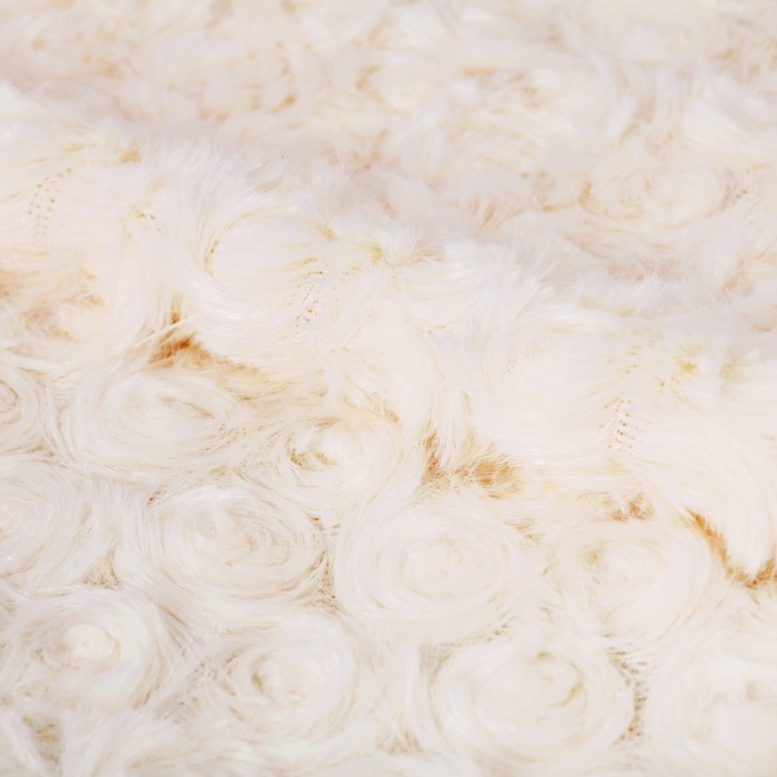 Ткань для пэчворка Плюш «Белая роза», 55 х 50 см