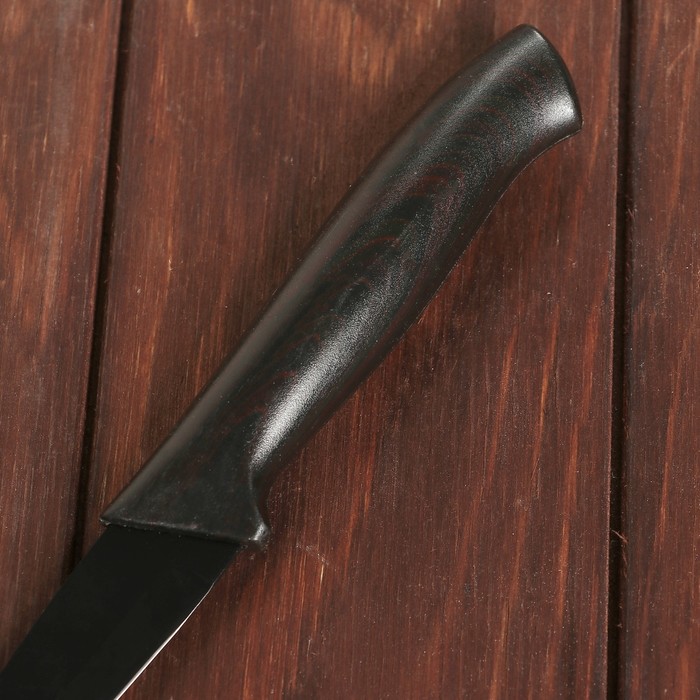 Нож с антиналипающим покрытием "Альберо.Блэк" лезвие 8,5 см