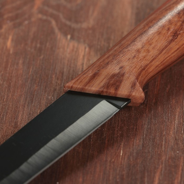 Нож с антиналипающим покрытием "Альберо.Блэк" лезвие 12 см