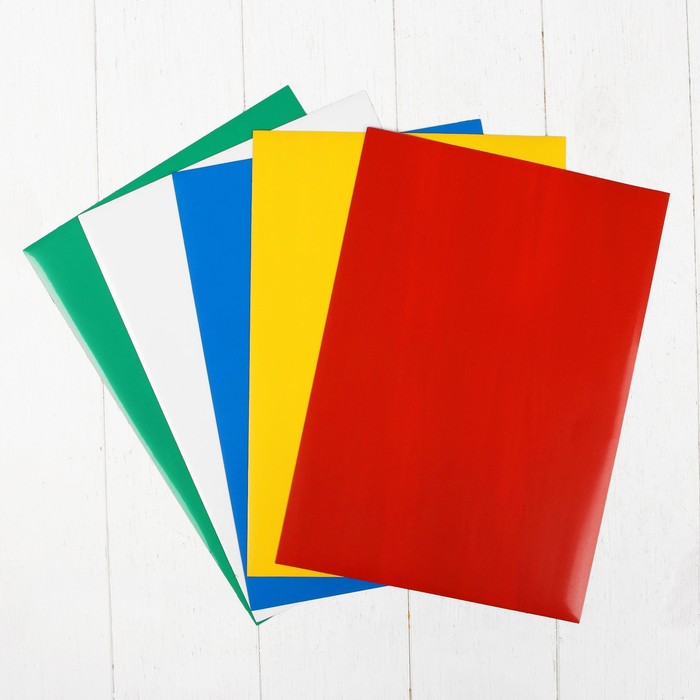 Набор мягких магнитно-маркерных досок, 5 цветов, 20 × 30 см