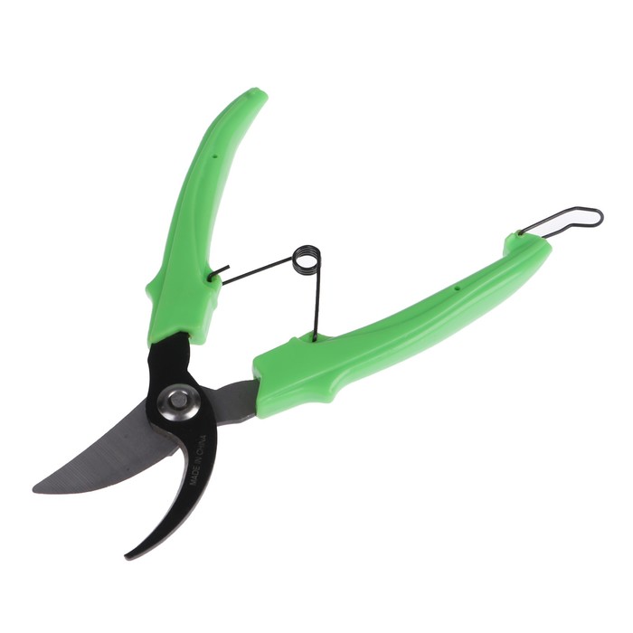 Секатор плоскостной, 7" (18 см), пластиковые ручки
