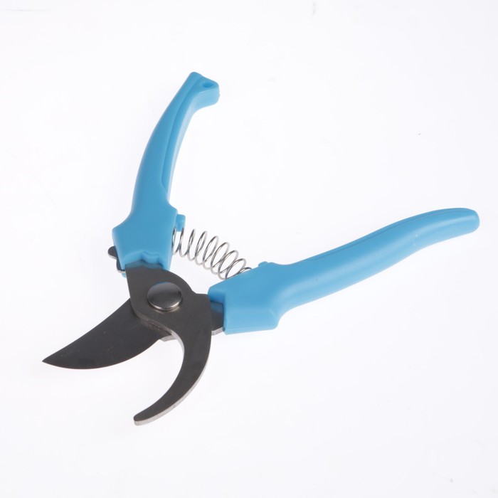 Секатор плоскостной, 7" (18 см), пластиковые ручки