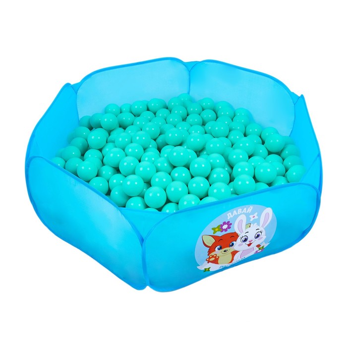 цена Набор шаров для сухого бассейна 500 шт, цвет: бирюзовый