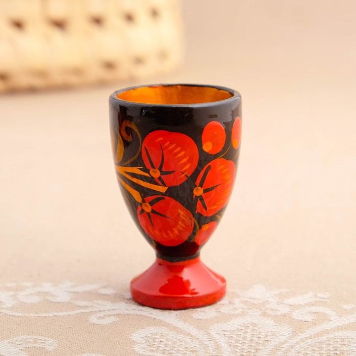 Набор рюмок с подносом, 6 шт - 30 мл, хохлома