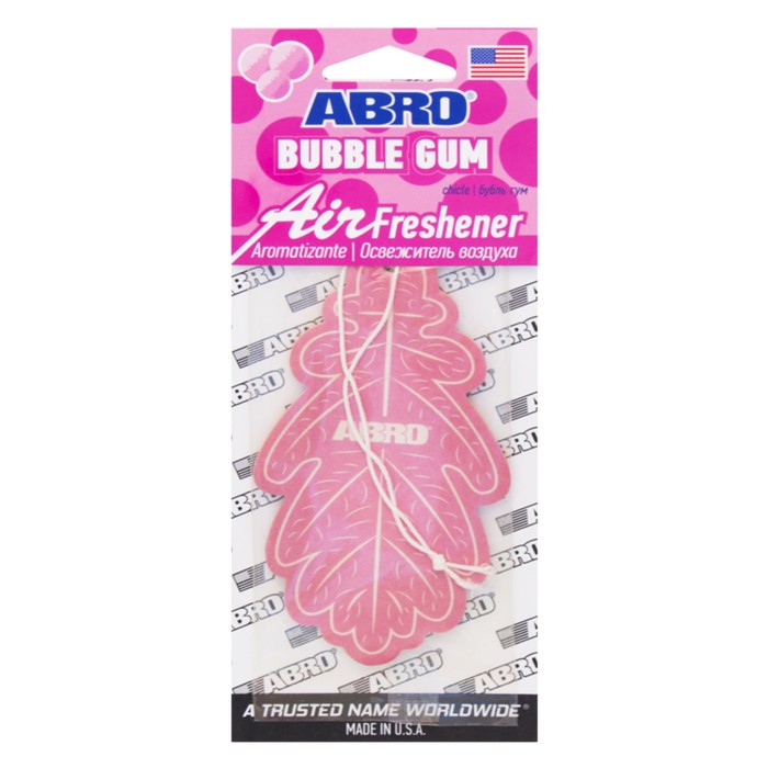 Освежитель воздуха ABRO "Лист", Бубль Гум AF-568-BG