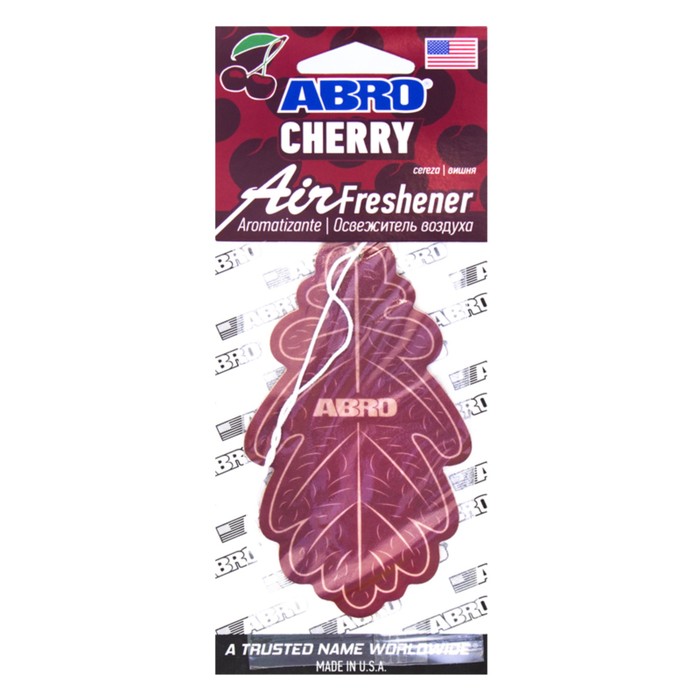 Освежитель воздуха ABRO "Лист", Вишня AF-568-CH