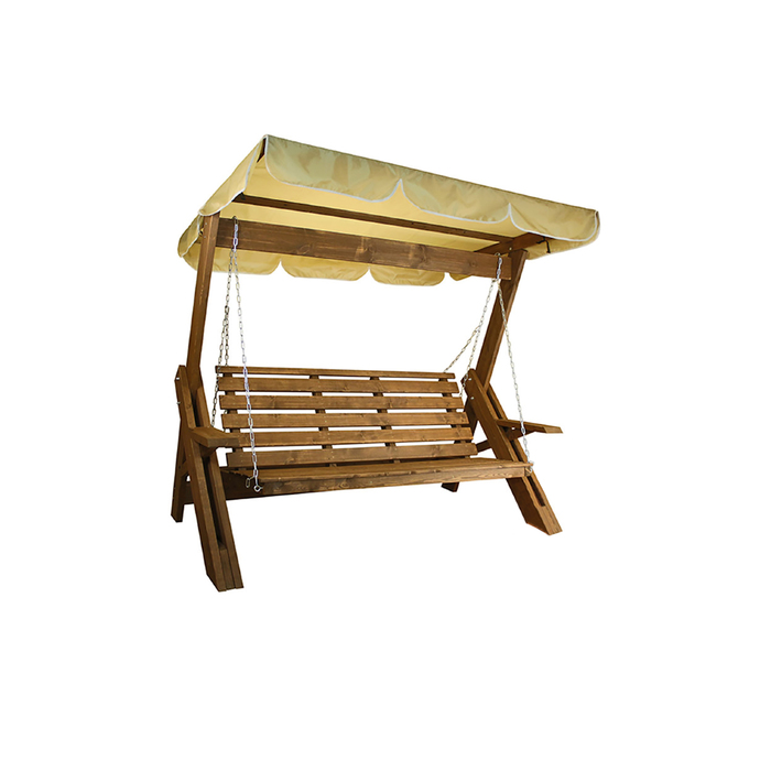 Качели Садовые Сенди Л Тент цвет орех