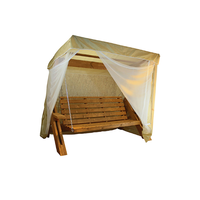 Качели Садовые Сенди Л ТС с антимоскитной сеткой цвет Клен