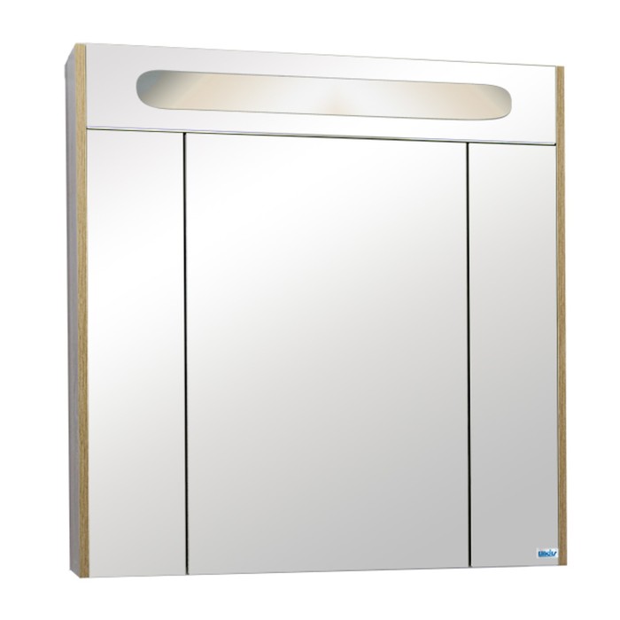 Шкаф-зеркало "Верона" с подсветкой, дуб сонома