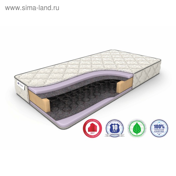 Матрас Eco Foam BS-120, размер 150 х 190 см, высота 18 см, жаккард матрас eco foam bs 120 размер 120 х 190 см высота 18 см жаккард