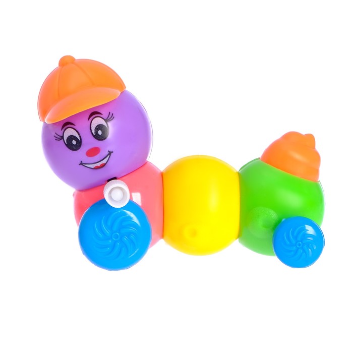 Игрушка заводная "Гусеница в кепке"