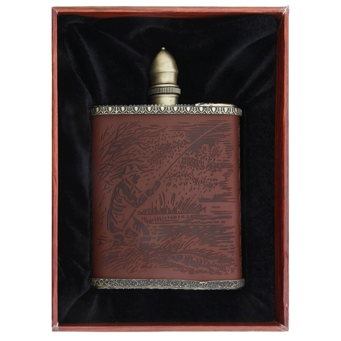 Фляжка премиум "Рыбалка" 210 мл