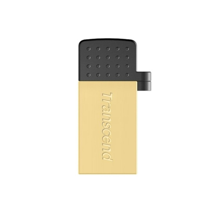 USB-флешка Transcend 64Gb Jetflash 380 TS64GJF380G, USB 2.0, USB micro, цвет золотая платина   36363