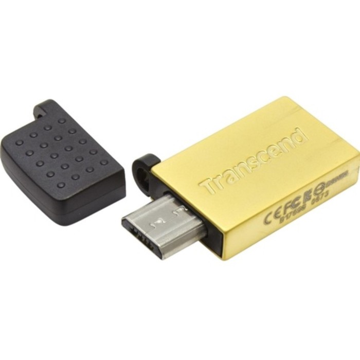 USB-флешка Transcend 8Gb Jetflash 380 TS8GJF380G, USB 2.0, цвет золотая платина
