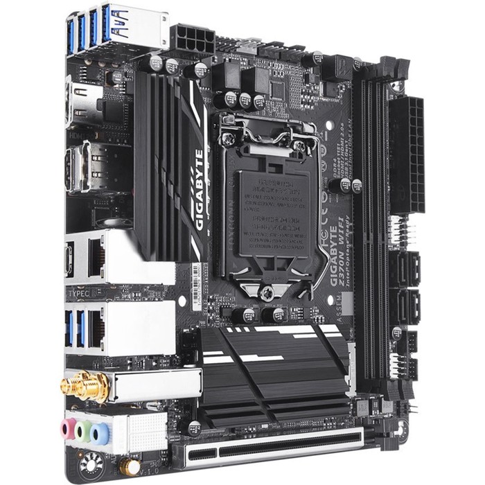 Материнская плата Gigabyte Z370N WIFI, Soc-1151, Intel Z370, 2xDDR4, mini-ITX, Ret