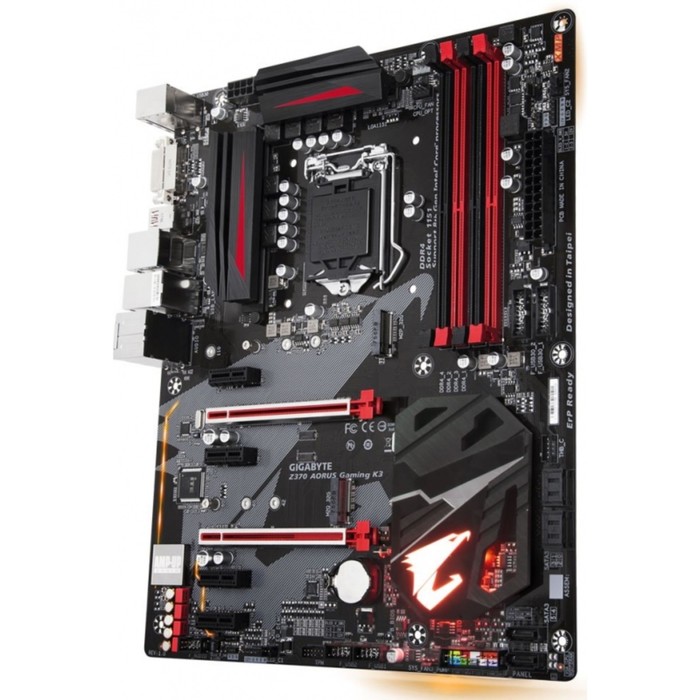 Материнская плата Gigabyte Z370 AORUS GAMING K3, Soc-1151v2, Intel Z370, 4xDDR4, ATX, Ret