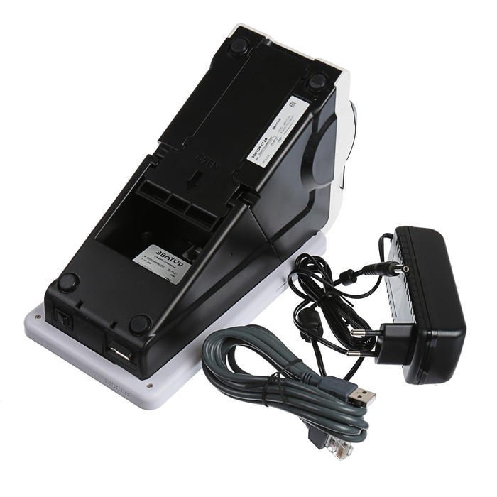 Онлайн-касса Эвотор 7.2, без фискального накопителя, сканер штрих-кодов 1D, OS 2, белая