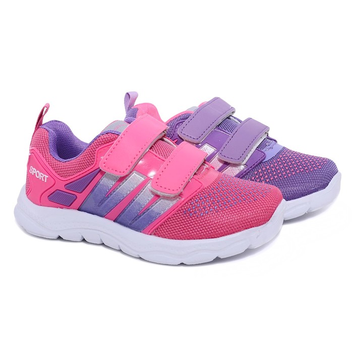 Кроссовки для девочки, 12 пар в коробе 7709D-S