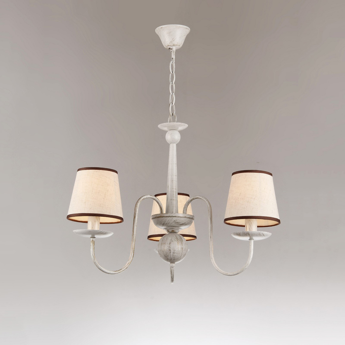 Люстра "Селеста" 3x60Вт E27 белый 35x35x20см