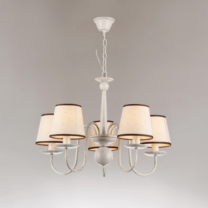 Люстра "Селеста" 5x60Вт E27 белый 50x50x20см