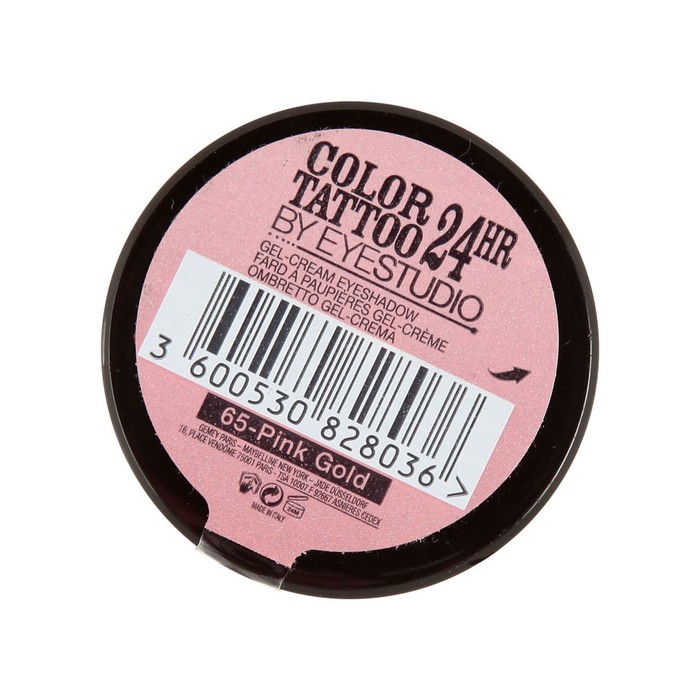 Тени для век Maybelline Color Tattoo 24 часа, оттенок 65, Розовое золото, 4 мл