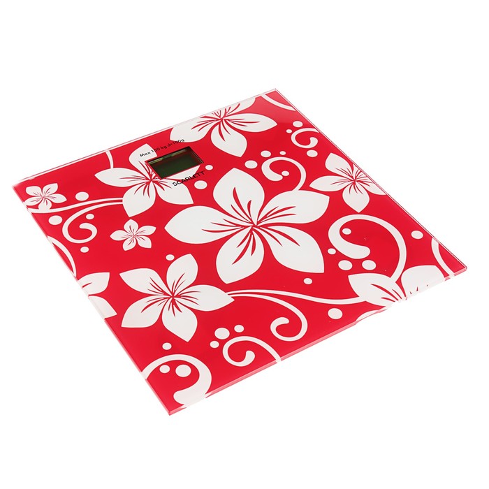 Весы напольные Scarlett SC-BS33E088, электронные, до 150 кг, "Узор"