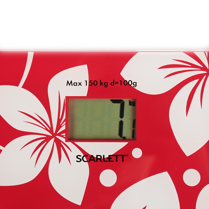 Весы напольные Scarlett SC-BS33E088, электронные, до 150 кг, "Узор"
