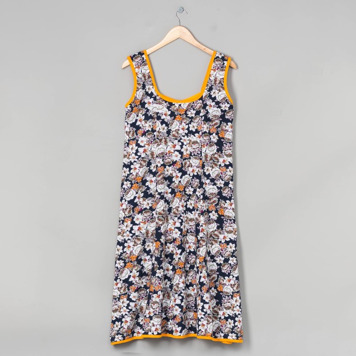 Сарафан женский Алевтина цвет тёмно-синий, р-р 62