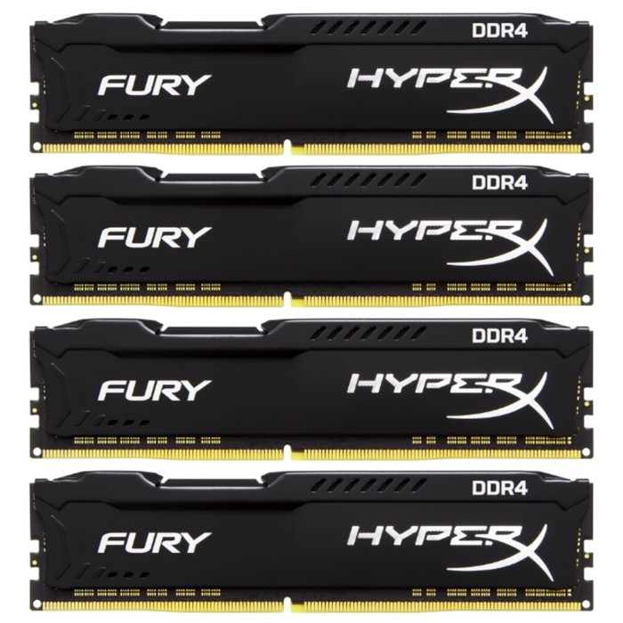 Память DDR4 32Gb 2666MHz Kingston HX426C16FR2K4/32 RTL PC21300 CL16 DIMM HyperX FU Red 1.2В 36363