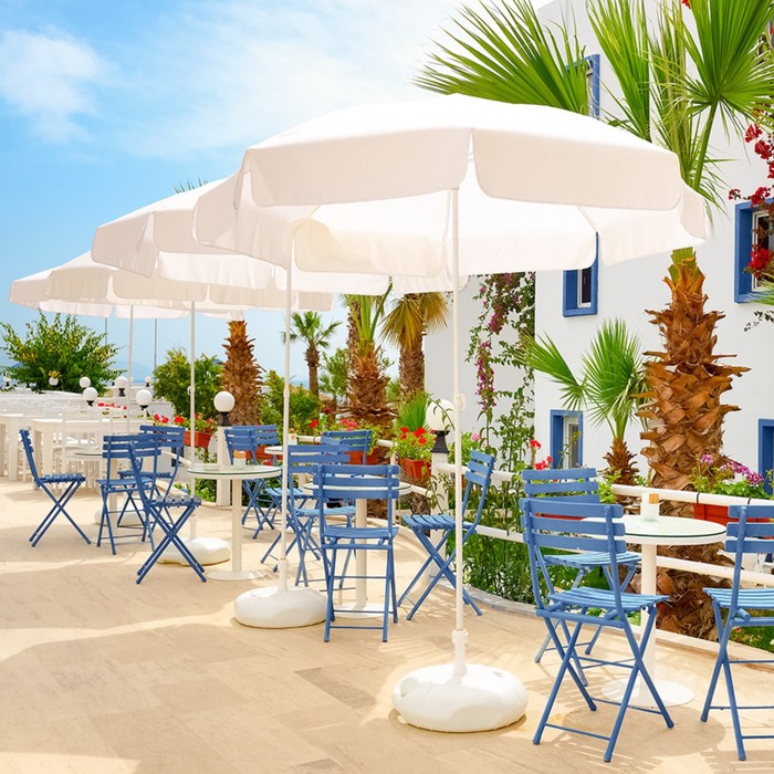 Фотообои Moda Interio "Кафе в Бодрум" (из 3-х листов), 2,7 х 2,7м