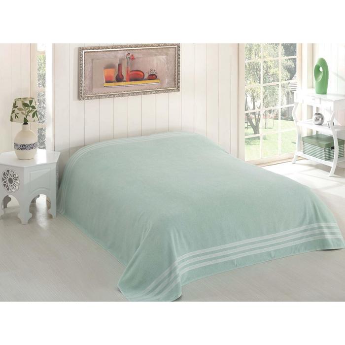 Простыня махровая Petek, размер 200х220 см, зелёный, 310 г/м2