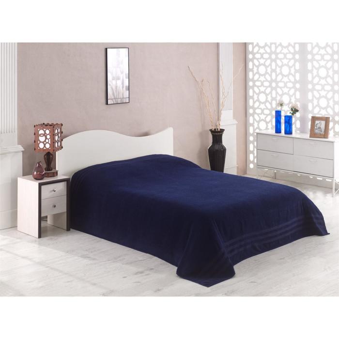 Простыня махровая Petek, размер 200х220 см, синий, 310 г/м2