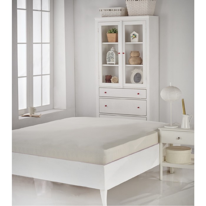 Простыня на резинке Acelya, размер 160х200 см, кремовый