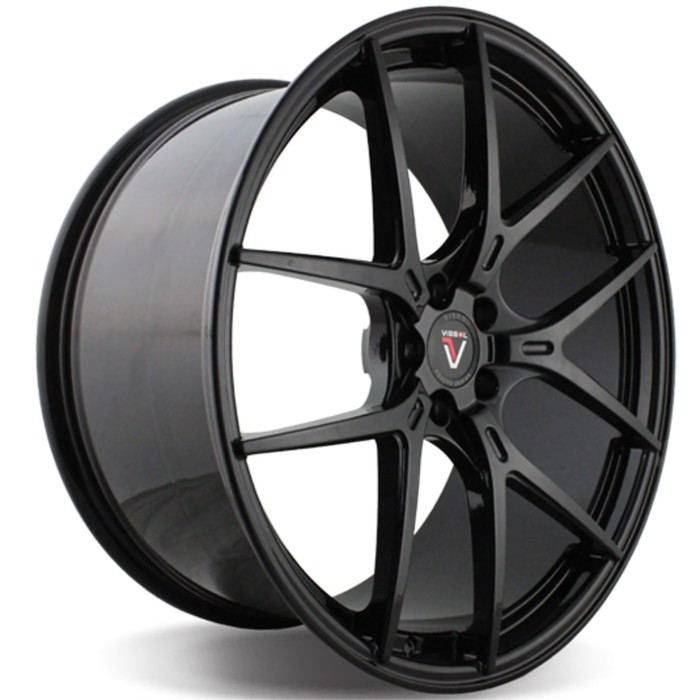Диск VISSOL F-755 10.5x22 5x112 ET42 D66.6 GLOSS-BLACK