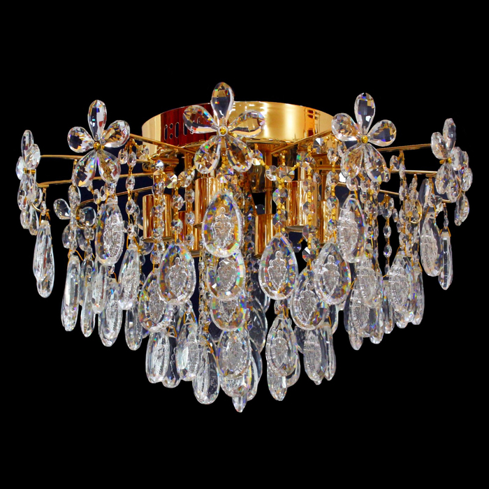 Люстра "Серафима" 6x60Вт E27 бронза 50x50x30см