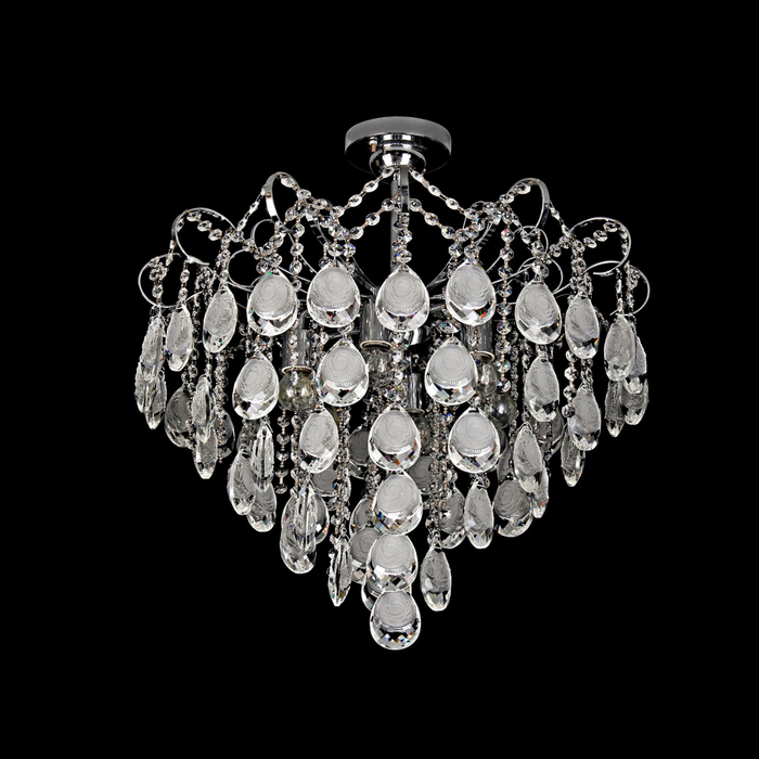 Люстра "Фунчеза" 6x60Вт E27 хром 50x50x30см