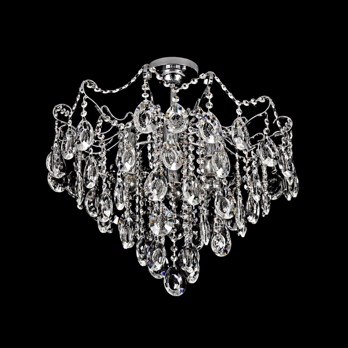 Люстра "Алессия" 6x60Вт E27 хром 50x50x30см