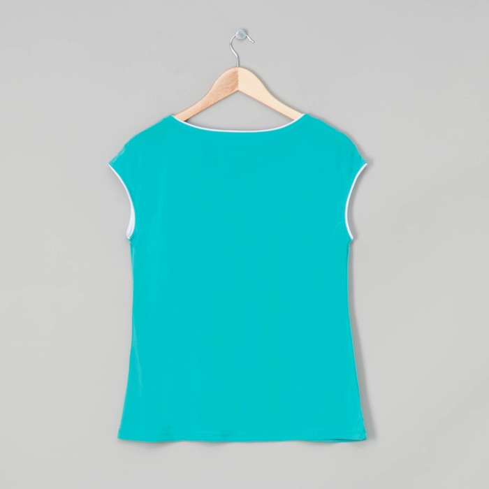 Блузка женская Белая орхидея цвет ментол, р-р 48