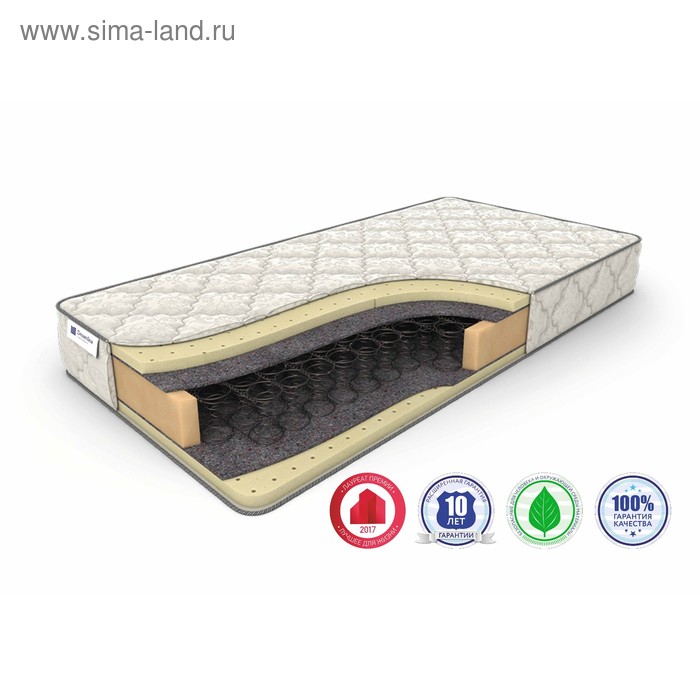 Матрас Sleep-2 BS-120, размер 120 х 190 см, высота 19 см, жаккард матрас sleep 2 bs 120 размер 150 х 195 см высота 19 см жаккард