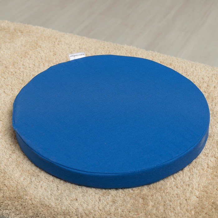 Подушка на стул Георгин син, D-40, габардин, поролон