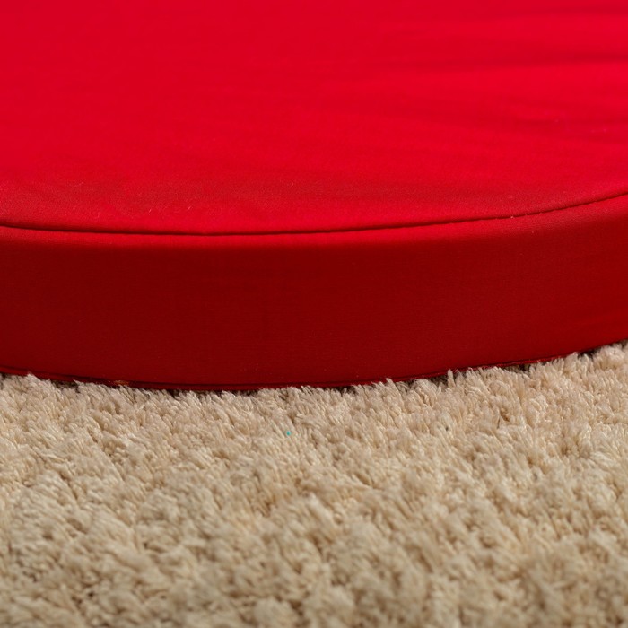 Подушка на стул Роза красная, D-40, габардин, поролон