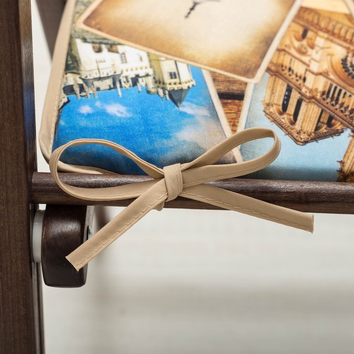 Подушка на стул арт.SA-73-а, 39х39см, габардин, поролон