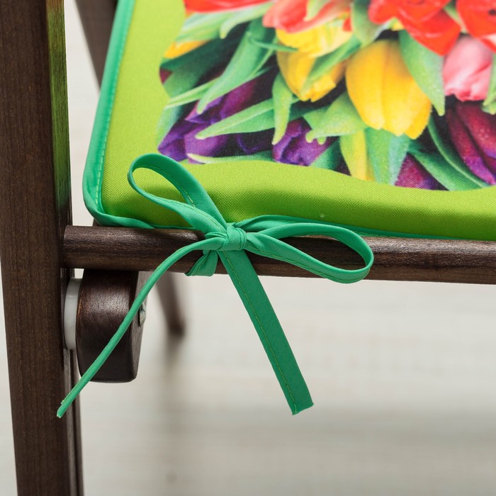 Подушка на стул арт.SA-25, 39х39см, габардин, поролон