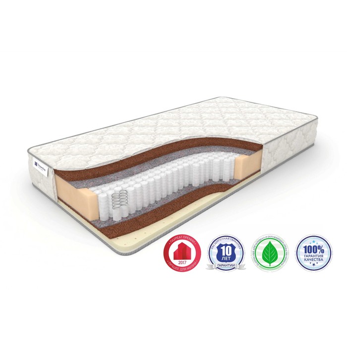 Матрас «Sleep Dream Hard S-1000», размер 140 х 190 см, высота 22 см, трикотаж